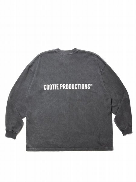 COOTIE (クーティー) Pigment Dyed L/S Tee(ピグメントダイL/S TEE) Black