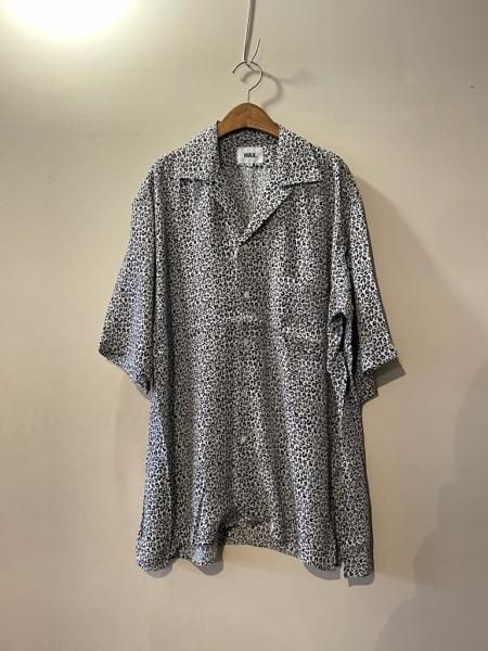 WAX (ワックス) Leopard open shirt(レオパードオープンカラー