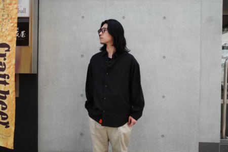 TONY TAIZSUN (トニータイズサン)FLAT LS SHIRTS(長袖シャツ) BLACK