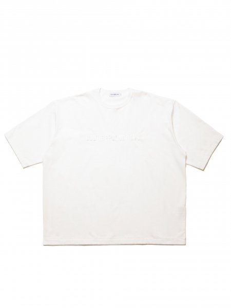 COOTIE PRODUCTIONS(クーティー) Oversized S/S Tee(Embroidery)(オーバーサイズS/S Tee)  White