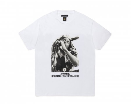 WACKO MARIA (ワコマリア) BOB MARLEY / CREW NECK T-SHIRT ( TYPE-2 )(ボブマーリークルーネック半袖Tシャツ)  WHITE