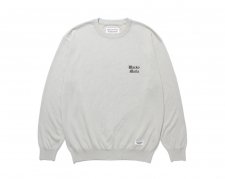 WACKO MARIA (拾ޥꥢ) COTTON KNIT CREW NECK SWEATER ( TYPE-2 )(åȥ󥯥롼ͥå˥å) GRAY