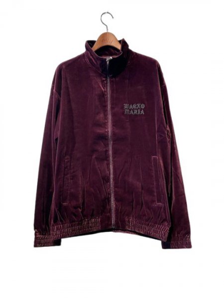 WACKO MARIA (ワコマリア) VELVET TRACK JACKET ( TYPE-1 )(ベルベットトラックジャケット) BURGUNDY