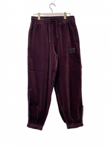 ڻĤ1WACKO MARIA (拾ޥꥢ) VELVET TRACK PANTS(٥٥åȥȥåѥ) BURGUNDY