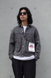 ڻĤ2FREEMANS SPORTING CLUB(ե꡼ޥ󥺥ݡƥ󥰥)LONGRIDGE JEAN JACKET(ǥ˥ॸ㥱å) BLACK