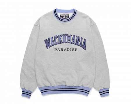 WACKO MARIA (ワコマリア) HEAVY WEIGHT CREW NECK SWEAT SHIRT ( TYPE-2 )( ヘビーウェイトスウェット) GRAY