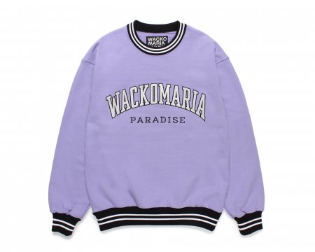 WACKO MARIA (ワコマリア) HEAVY WEIGHT CREW NECK SWEAT SHIRT ( TYPE-2  )(ヘビーウェイトスウェット) PURPLE