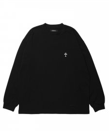 ROTTWEILER (åȥ磻顼)R9 CROSS LS TEE(L/Sԥ) BLACK