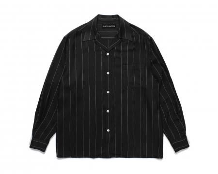 美品 WACKO MARIA ストライプ レーヨン オープンカラーシャツ WACKO MARIAワコマリア STRIPED ストライプオープンカラーシャツ