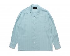 ڻĤ1WACKO MARIA (拾ޥꥢ) STRIPED OPEN COLLAR SHIRT L/S ( TYPE-2 ) (ȥ饤ץץ󥫥顼) MINT