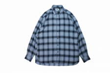 ڻĤ2WAX (å) Ombre check pocket shirts(֥åݥåȥ) GRAY