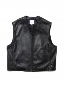 COOTIE (ƥ) LSL Leather Vest(쥶٥) Black