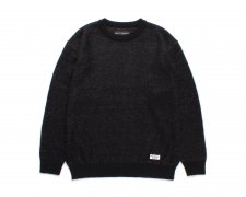 WACKO MARIA (拾ޥꥢ) GLITTER MOHAIR CREW NECK SWEATER ( TYPE-1 ) (åإ롼ͥå) BLACK-RAINBOW