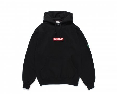 WACKO MARIA (ワコマリア) HIGHTIMES / HEAVY WEIGHT PULLOVER HOODED SWEAT SHIRT  (ハイタイムズヘビーウェイトパーカー) BLACK