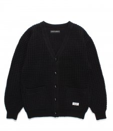 WACKO MARIA (拾ޥꥢ) WAFFLE KNIT CARDIGAN(åե˥åȥǥ) BLACK