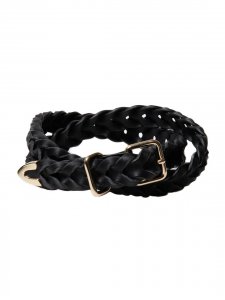 ڻĤ1COOTIE (ƥ) Leather Braid Belt(쥶֥쥤ɥ٥) Gold