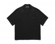 ڻĤ2WACKO MARIA (拾ޥꥢ) 50'S SHIRT S/S ( TYPE-4 )(50'S S/S) BLACK