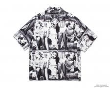 ڻĤ1WACKO MARIA (拾ޥꥢ) ELLEN VON UNWERTH/ S/S HAWAIIAN SHIRT ( TYPE-2 ) (ϥ) WHITE