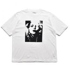 ڻĤ1MINEDENIM(ޥǥ˥) Monochrome Two tone Face Crewneck T-SH(ץT) WHITE