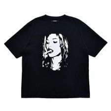 MINEDENIM(ޥǥ˥) Monochrome Two tone Face Crewneck T-SH(ץT) BLACK