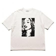 ڻĤ1MINEDENIM(ޥǥ˥) Monochrome Two tone Face Crewneck T-SH(ץT) WHITE
