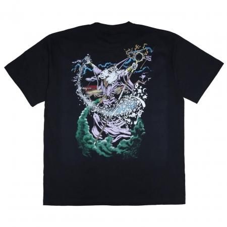 exodus (エクソダス) WIZARD Tee(プリント半袖Tシャツ) BLACK