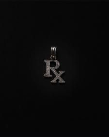 ڻĤ2ANTIDOTE BUYERS CLUB (ɡȥХ䡼)Engraved RX Pendant(󥰥쥤RXڥ) Silver