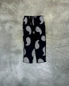 WAX (å)Paisley pants(ڥ꡼ѥ) BLACK
