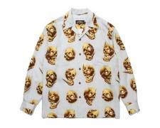 WACKO MARIA (拾ޥꥢ) 56 TATTOO STUDIO / HAWAIIAN SHIRT L/S(Ĺµϥ磻󥷥) GRAY