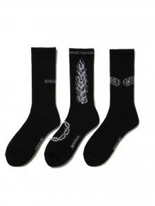ANTIDOTE BUYERS CLUB(ɡȥХ䡼) 3 Pack Socks(3ѥåå) Black