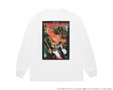 WACKO MARIA (拾ޥꥢ)TERRIFIER / WASHED HEAVY WEIGHT CREW NECK LONG SLEEVE T-SHIRT(ĹµT)WHITE