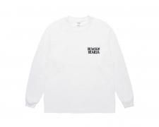 WACKO MARIA (ワコマリア)WASHED HEAVY WEIGHT CREW NECK LONG SLEEVE T-SHIRT ( TYPE-1 )(長袖Tシャツ)WHITE