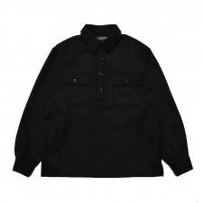 ڻĤ2MINEDENIM(ޥǥ˥)Wool Light Melton Pullover SH(饤ȥȥץ륪С) BLACK