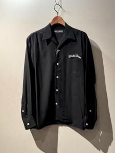 【残り1点】WACKO MARIA (ワコマリア)50'S SHIRT L/S ( TYPE-4 )(50'S長袖Tシャツ)BLACK