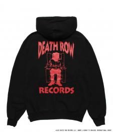 WACKO MARIA (ワコマリア)DEATH ROW RECORDS/WASHED MIDDLE WEIGHT FULL ZIP HOODED SWEAT(ジップフーディー)BLACK