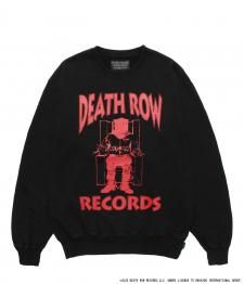 WACKO MARIA (ワコマリア)DEATH ROW RECORDS / WASHED MIDDLE WEIGHT CREW NECK SWEAT(ミドルウエイトスウェット)BLACK