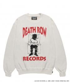 WACKO MARIA (拾ޥꥢ)DEATH ROW RECORDS / WASHED MIDDLE WEIGHT CREW NECK SWEAT(ߥɥ륦ȥå)IVORY