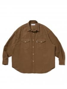 COOTIE PRODUCTIONS(ƥ)Moleskin Western L/S Shirt(⡼륹󥦥󥷥) Tan