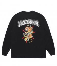 WACKO MARIA (拾ޥꥢ)TIM LEHI / WASHED HEAVY WEIGHT LONG SLEEVE T-SHIRT ( TYPE-1 )(ĹµT)BLACK