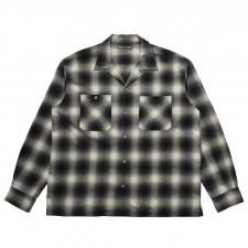 MINEDENIM(マインデニム)C.Flannel Ombre Open Collar SH(フランネルオンブレチェックシャツ) BLT