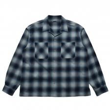MINEDENIM(マインデニム)C.Flannel Ombre Open Collar SH(フランネルオンブレチェックシャツ) BPT