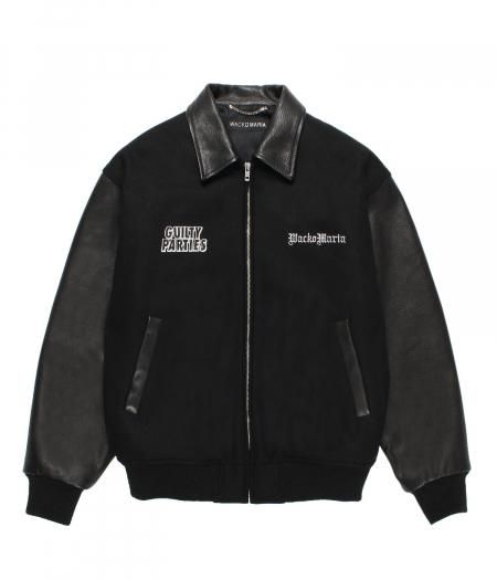 WACKO MARIA ワコマリア LEATHER VARSITY JACKET WACKO MARIA/LEATHER VARSITY JACKET（BLUE）［レザーヴァー