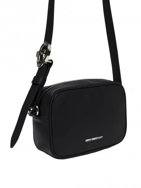 COOTIE PRODUCTIONS® ブラックショルダーバッグ COOTIE PRODUCTIONS(クーティー)Leather Shoulder Bag(レザー