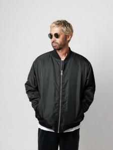 WAX (å) Bomber jacket(ܥС㥱å)BLACK