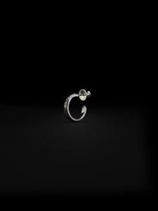 ANTIDOTE BUYERS CLUB (ɡȥХ䡼)Engraved Hoop Small Earring(󥰥쥤ɥۡץ⡼륤) Silver