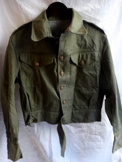 50's Vintage Dead Stock British Army Battledress Uniform/ <br>Overall Denim Blouses/A