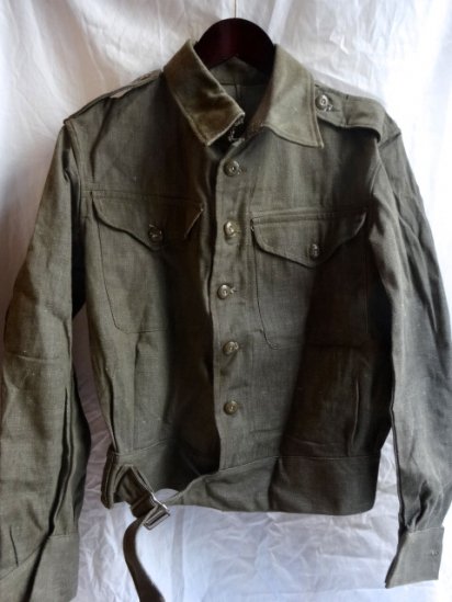 50's Vintage Dead Stock British Army Battledress Uniform/ <br>Overall Denim Blouses/B