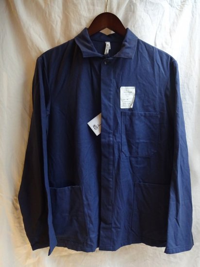 Dead Stock ! 80's Vintage German Work Indigo Herringbone Jacket <BR>B