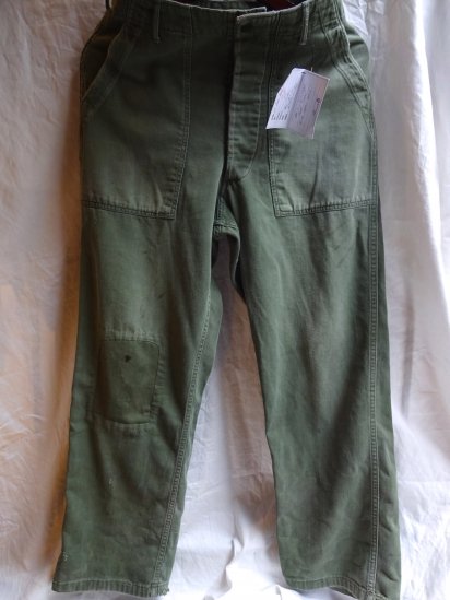  60's Vintage US Army Baker Pants Good Repaired/A