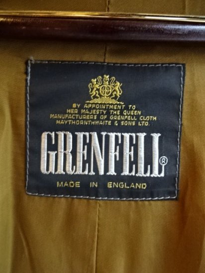 80's Vintage GRENFELL Souten Collar Coat Made in England 